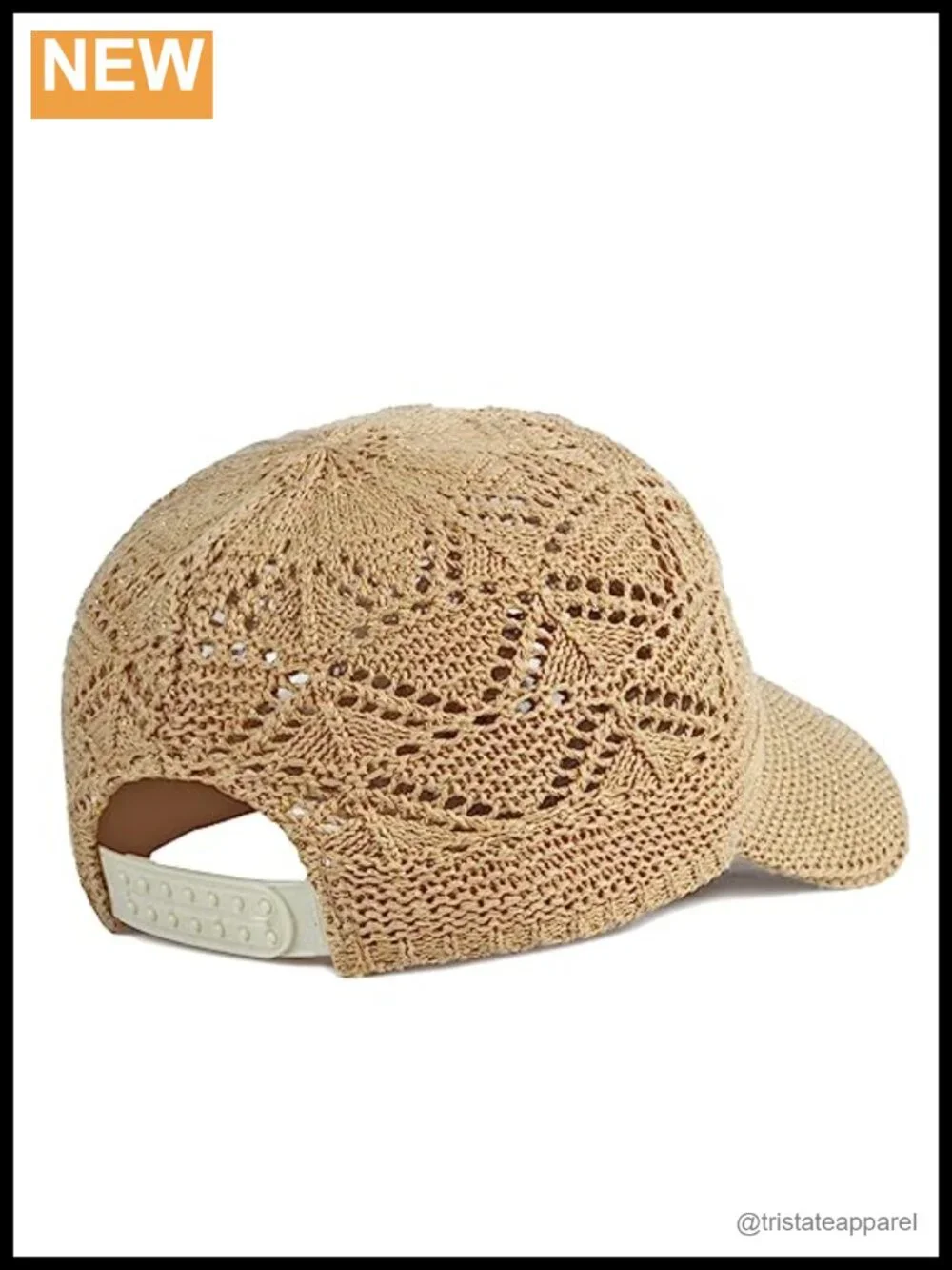 Women's Crochet Knit Baseball Cap Sun Protection Adjustable Summer Hat